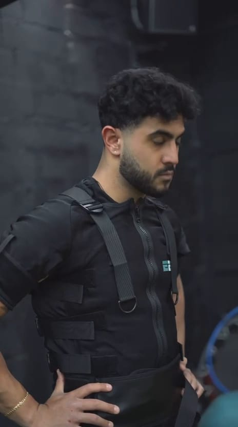 A member mid-session in an E20 suit